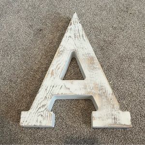 Rustic “A” Wall Letter